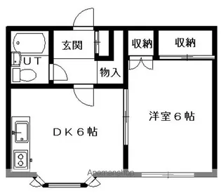 沼口ハイツB【2階】の間取り